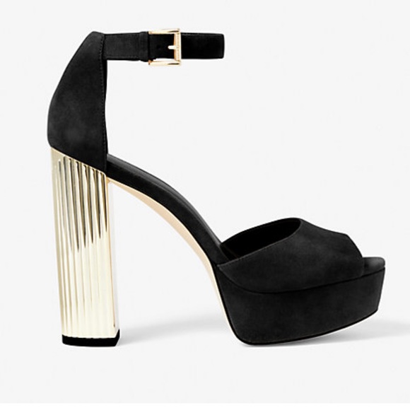 Michael Kors Porter Suede Platform Sandal - Picture 1 of 9